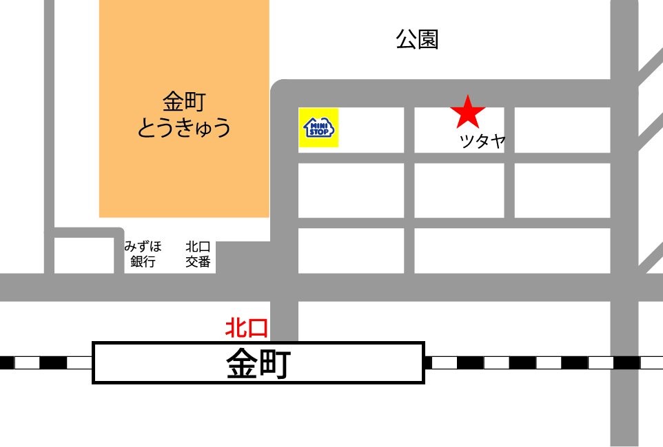 金町カフェの地図