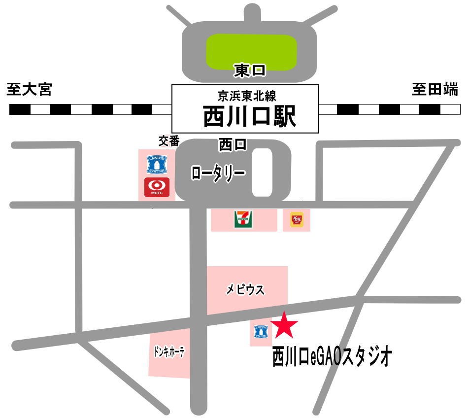 西川口eGAOの地図