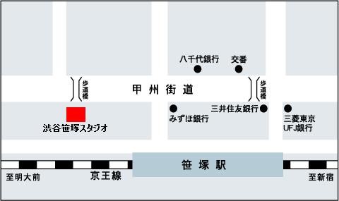 渋谷笹塚Acid アシッドの地図
