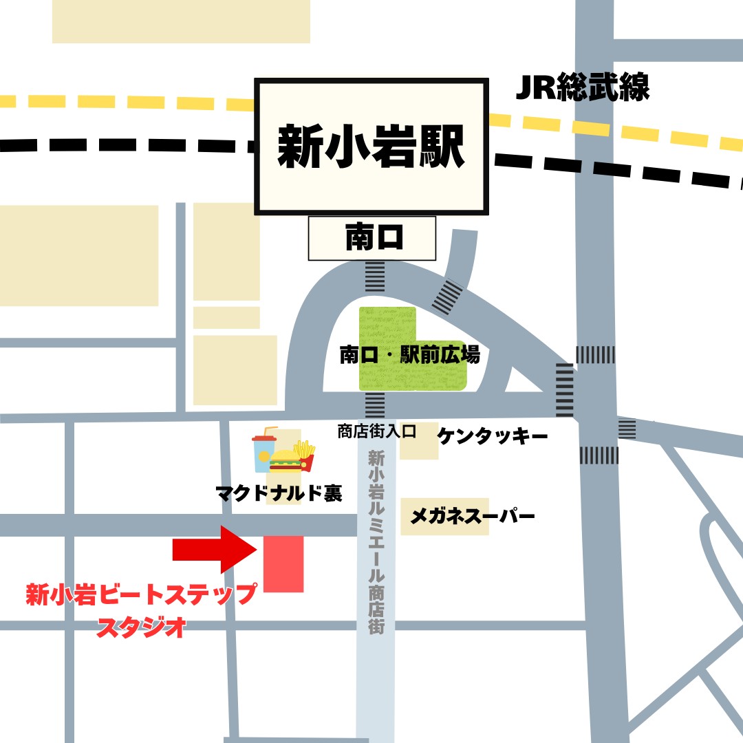 新小岩ビートステップの地図